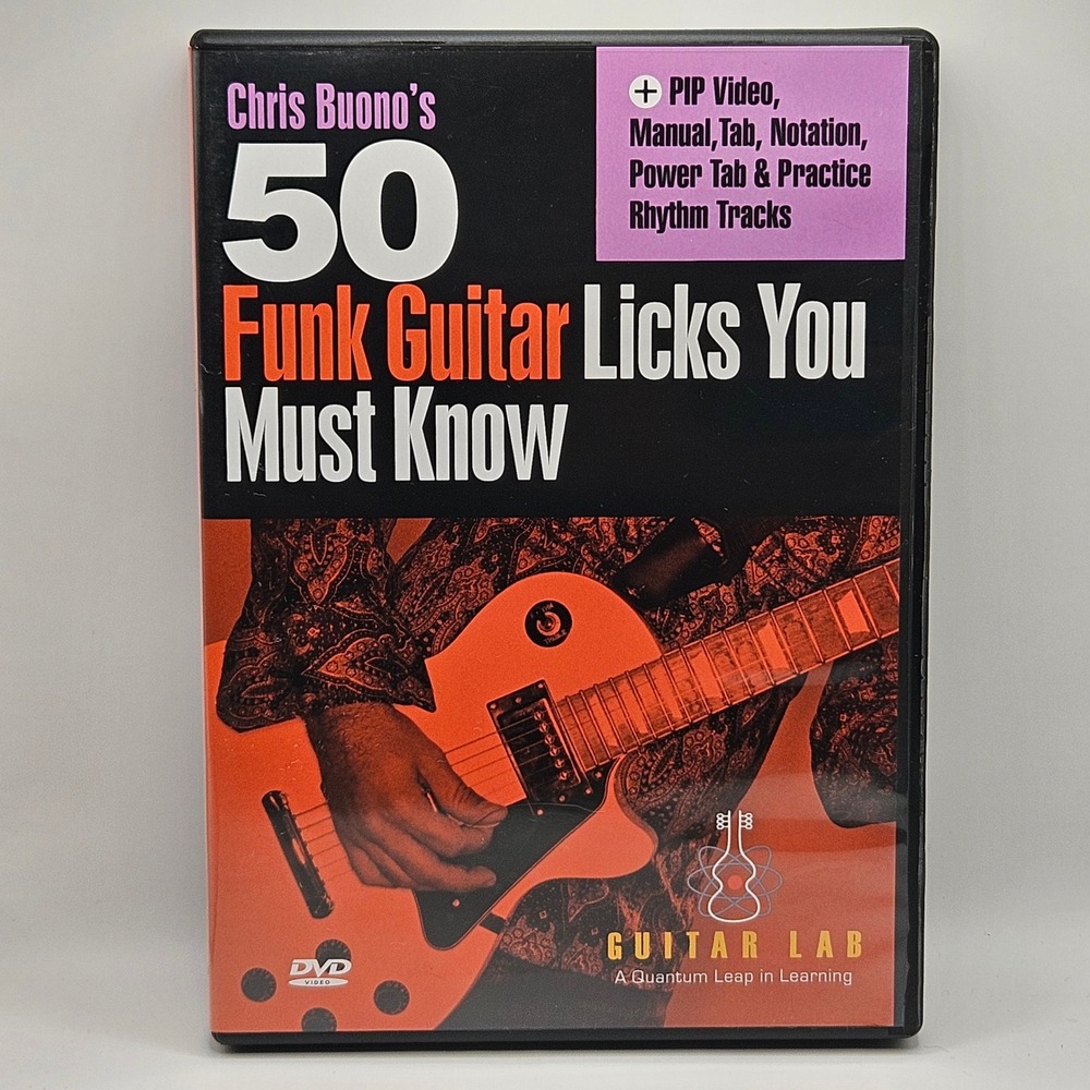 Guitar Lab Chris Buono 50 Funk Guitar Licks You Must‎ Know DVD